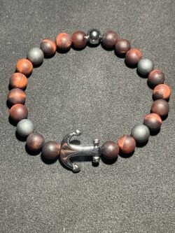 IMG_6954 Bracelet Ancre Marine Œil de Taureau Mat