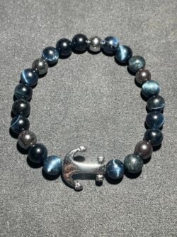 IMG_6955 Bracelet Ancre Marine Œil de Faucon