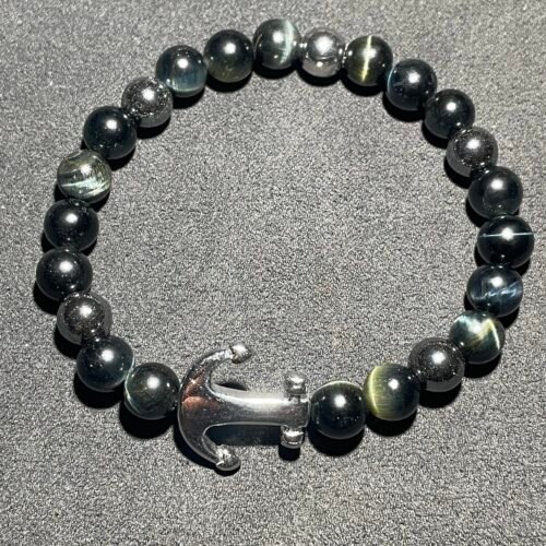 IMG_6959 Bracelet Ancre Marine Œil de Faucon de Qualité