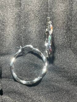 IMG_6960 Boucle d Oreilles Anneaux Argent 925 et Brillants 7 Chakras