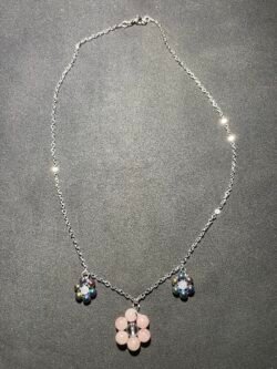 IMG_6980 Collier Fleur de Perles Quartz rose