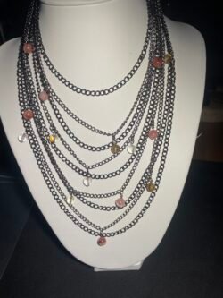 IMG_6991 Collier Multi Rang Tourmaline Melon d Eau