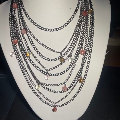 IMG_6991 Collier Multi Rang Tourmaline Melon d Eau