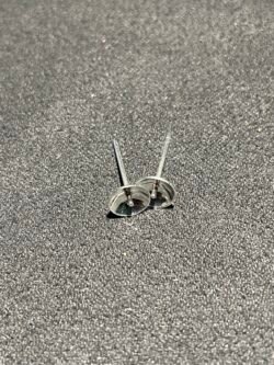 Clou Coupolle à coller avec Pointe en Métal Argenté