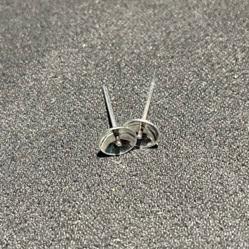 Clou Coupolle à coller avec Pointe en Métal Argenté