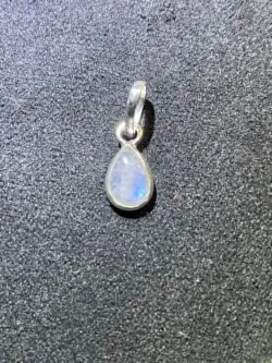 Pendentif Pierre de Lune Bleuté Extra