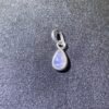 Pendentif Pierre de Lune Bleuté Extra