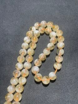 Perle 8 mm Citrine Naturelle de Madagascar