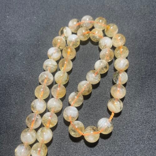 Perle 8 mm Citrine Naturelle de Madagascar