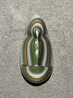 Pendentif Guadalupe en Obsidienne Œil Céleste