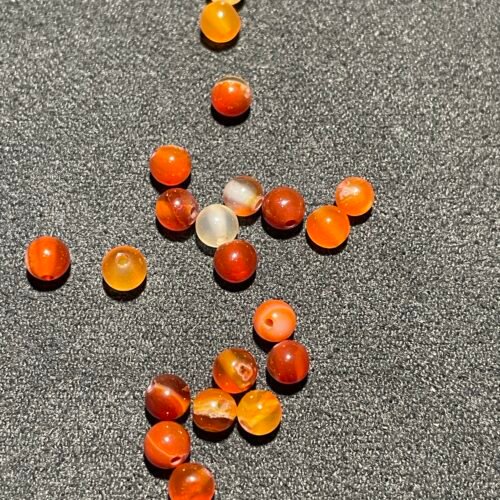 Perle 4 mm Cornaline de Chine