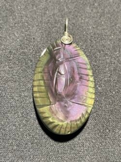 Pendentif  Guadalupe en Obsidienne Œil Céleste