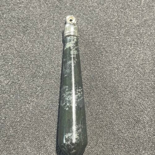 Pendentif Pendule en Jade Noir