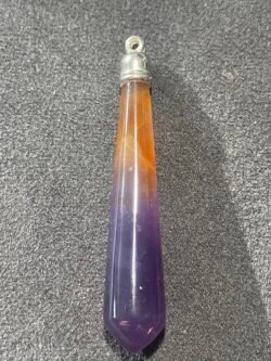 Pendentif Pendule en Calcédoine Pourpre