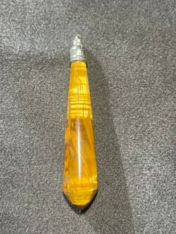 Pendentif Pendule en Œil de Tigre