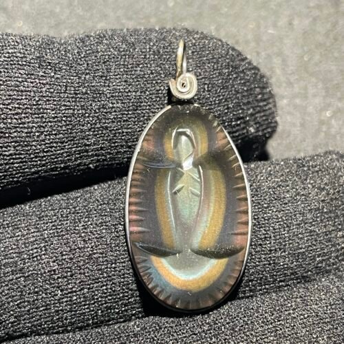 Pendentif Guadalupe en Obsidienne Œil Céleste