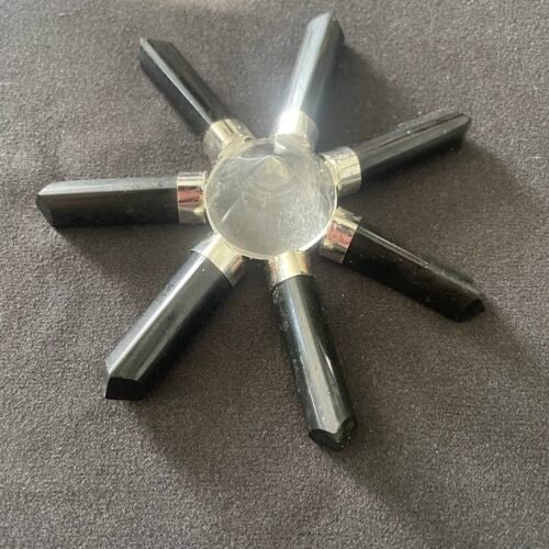 Concentrateur d Énergie en Tourmaline Noire et Cristal de Roche