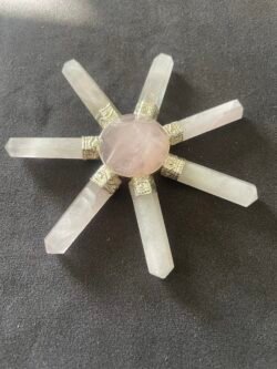 Concentrateur d Énergie en Quartz Rose