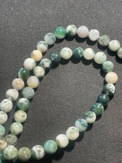 Perle 6 mm Agate Arbre d Inde