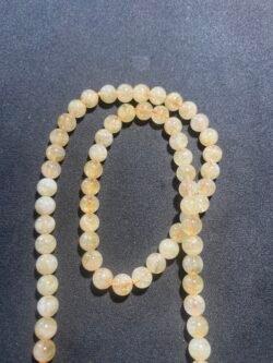 Perle 6 mm Citrine naturelle de Madagascar