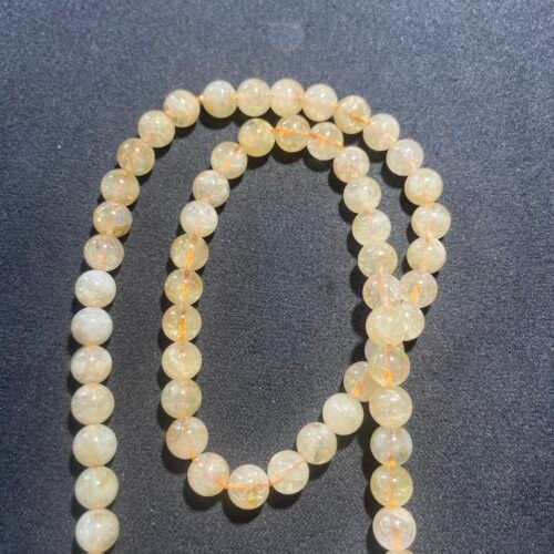 Perle 6 mm Citrine naturelle de Madagascar