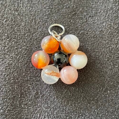 Fleur en Sardonix et Onyx