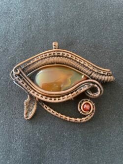 Œil d Horus en Cornaline Naturelle