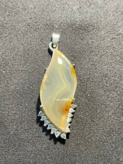 Pendentif Vague en Cornaline Narurelle