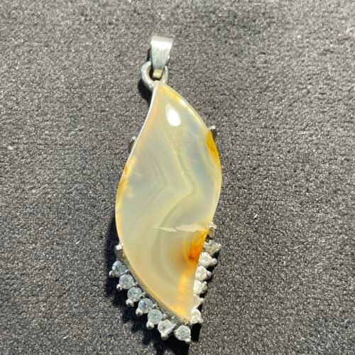 Pendentif Vague en Cornaline Narurelle
