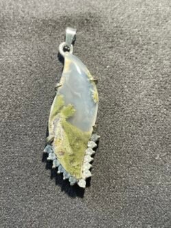 IMG_8317 Pendentif Vague en Agate Mousse Naturelle