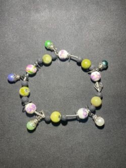 IMG_9229 Bracelet Chrysoprase, Pierre de Lave et Porcelaine