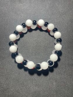IMG_9230 Bracelet Double en Agate, Jade Blanc et Quartz Rose