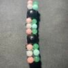 IMG_9233 Bracelet Double en Onyx, jade, Morganite et Aventurine Verte