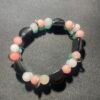 IMG_9234 Bracelet Double en Onyx, jade, Morganite et Aventurine Verte