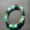 IMG_9235 Bracelet Double en Onyx, jade, Morganite et Aventurine Verte